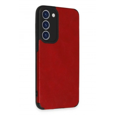 Mey İthalat®  Samsung Galaxy S23 Plus Kılıf Loop Deri Silikon - Kırmızı