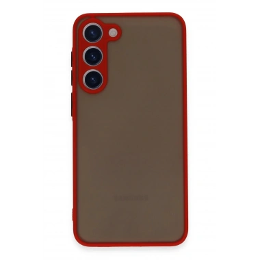 Mey İthalat®  Samsung Galaxy S23 Plus Kılıf Montreal Silikon Kapak - Kırmızı