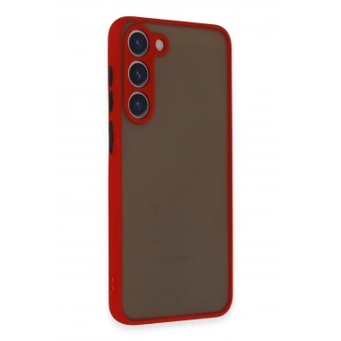 Mey İthalat®  Samsung Galaxy S23 Plus Kılıf Montreal Silikon Kapak - Kırmızı