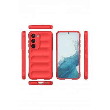 Mey İthalat®  Samsung Galaxy S23 Plus Kılıf Optimum Silikon - Kırmızı
