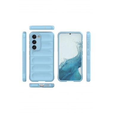 Mey İthalat®  Samsung Galaxy S23 Plus Kılıf Optimum Silikon - Sky Blue