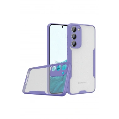 Mey İthalat®  Samsung Galaxy S23 Plus Kılıf Platin Silikon - Lila
