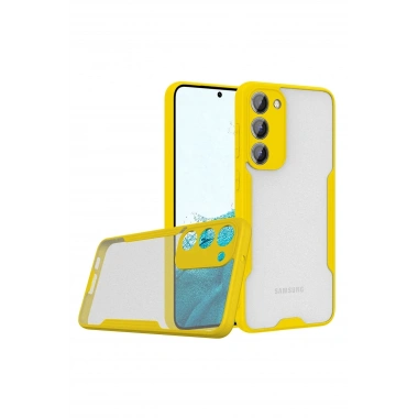 Mey İthalat®  Samsung Galaxy S23 Plus Kılıf Platin Silikon - Sarı