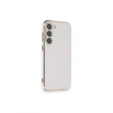 Mey İthalat®  Samsung Galaxy S23 Plus Kılıf Volet Silikon - Beyaz