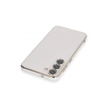 Mey İthalat®  Samsung Galaxy S23 Plus Kılıf Volet Silikon - Beyaz