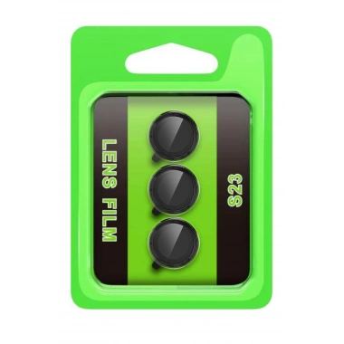 Mey İthalat®  Samsung Galaxy S23 Raze Metal Kamera Lens - Siyah