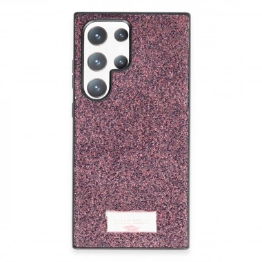 Mey İthalat®  Samsung Galaxy S23 Ultra Bright Simli Kapak - Derin Mor