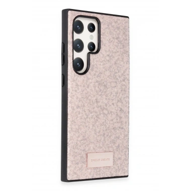Mey İthalat®  Samsung Galaxy S23 Ultra Bright Simli Kapak - Pembe