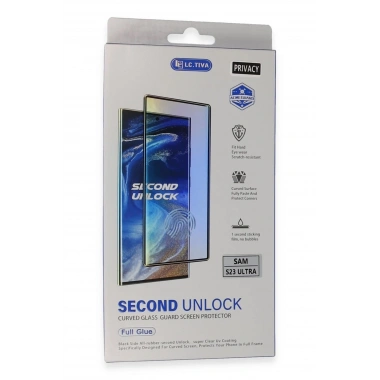 Mey İthalat® Samsung Galaxy S23 Ultra Durable Full Glue Curved Hayalet Cam