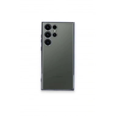 Mey İthalat®  Samsung Galaxy S23 Ultra Kılıf  Lensli Silikon - Açık Mavi
