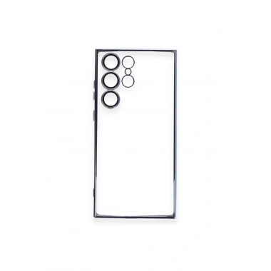 Mey İthalat®  Samsung Galaxy S23 Ultra Kılıf  Lensli Silikon - Açık Mavi