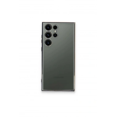 Mey İthalat®  Samsung Galaxy S23 Ultra Kılıf  Lensli Silikon - Gold