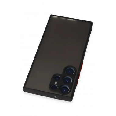 Mey İthalat®  Samsung Galaxy S23 Ultra Kılıf Montreal Silikon Kapak - Siyah