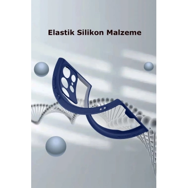 Mey İthalat®  Samsung Galaxy S23 Ultra Kılıf Platin Silikon - Kırmızı