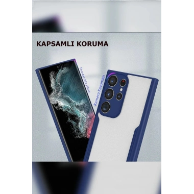 Mey İthalat®  Samsung Galaxy S23 Ultra Kılıf Platin Silikon - Kırmızı