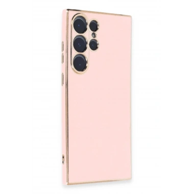 Mey İthalat®  Samsung Galaxy S23 Ultra Kılıf Volet Silikon - Pembe