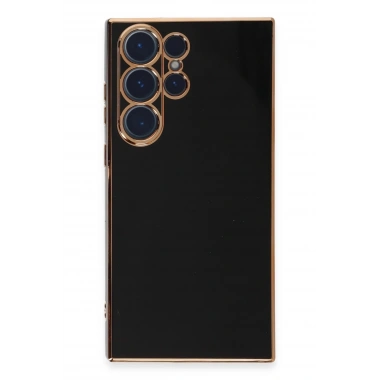 Mey İthalat®  Samsung Galaxy S23 Ultra Kılıf Volet Silikon - Siyah
