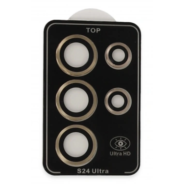 Mey İthalat®  Samsung Galaxy S23 Ultra PVD Metal Kamera Lens - Gold