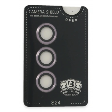 Mey İthalat®  Samsung Galaxy S24 Bilvis Titan Kamera Lens - Derin Mor