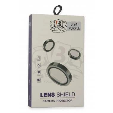 Mey İthalat®  Samsung Galaxy S24 Bilvis Titan Kamera Lens - Derin Mor