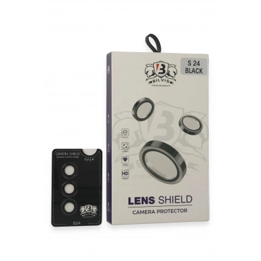 Mey İthalat®  Samsung Galaxy S24 Bilvis Titan Kamera Lens - Siyah
