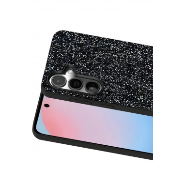 Mey İthalat®  Samsung Galaxy S24 Bright Simli Kapak - Siyah