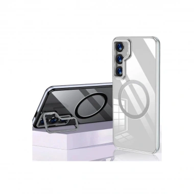 Mey İthalat®  Samsung Galaxy S24 Crystal Magsafe Kapak - Şeffaf