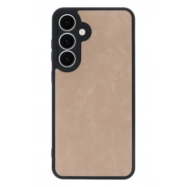 Mey İthalat®  Samsung Galaxy S24 FE Kılıf Aras Deri Kapak - Pudra