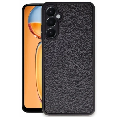 Mey İthalat®  Samsung Galaxy S24 FE Kılıf Aras Deri Kapak - Siyah