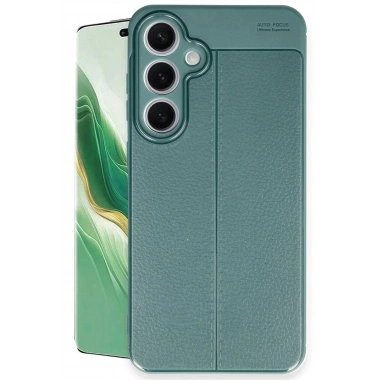 Mey İthalat®  Samsung Galaxy S24 FE Kılıf Auto Focus Kapak - Koyu Yeşil