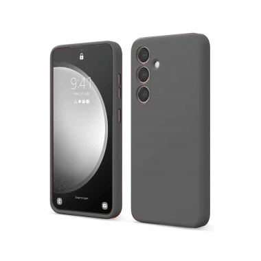 Mey İthalat®  Samsung Galaxy S24 FE Kılıf First Silikon - Gri