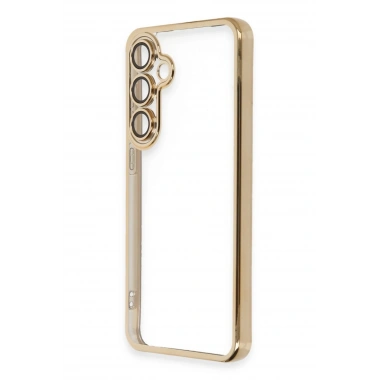 Mey İthalat®  Samsung Galaxy S24 FE Kılıf  Lensli Silikon - Gold
