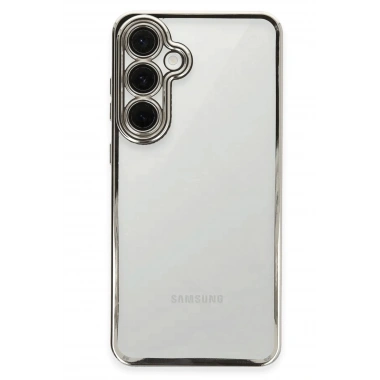 Mey İthalat®  Samsung Galaxy S24 FE Kılıf  Lensli Silikon - Gümüş