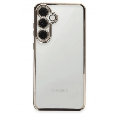 Mey İthalat®  Samsung Galaxy S24 FE Kılıf  Lensli Silikon - Titanyum Gri