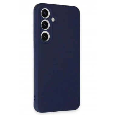 Mey İthalat®  Samsung Galaxy S24 FE Kılıf Nano içi Kadife Silikon - Lacivert