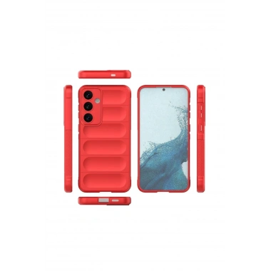 Mey İthalat®  Samsung Galaxy S24 FE Kılıf Optimum Silikon - Kırmızı