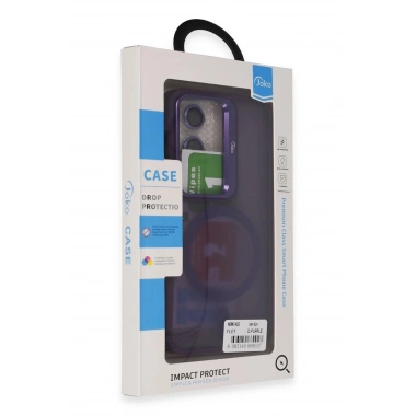 Mey İthalat®  Samsung Galaxy S24 Flet Lens Magsafe Kapak - Derin Mor