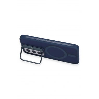 Mey İthalat®  Samsung Galaxy S24 Flet Lens Magsafe Kapak - Lacivert