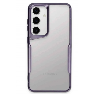 Mey İthalat®  Samsung Galaxy S24 Kılıf Boyi Silikon Kapak - Derin Mor