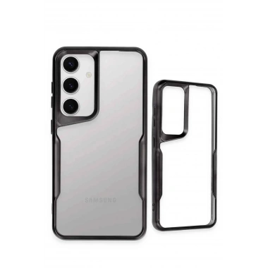 Mey İthalat®  Samsung Galaxy S24 Kılıf Boyi Silikon Kapak - Siyah