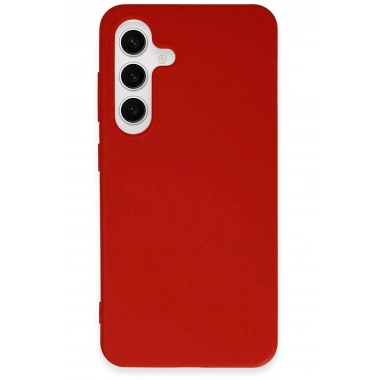 Mey İthalat®  Samsung Galaxy S24 Kılıf First Silikon - Kırmızı