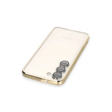 Mey İthalat®  Samsung Galaxy S24 Kılıf  Lensli Silikon - Gold