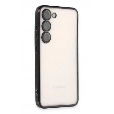 Mey İthalat®  Samsung Galaxy S24 Kılıf  Lensli Silikon - Siyah