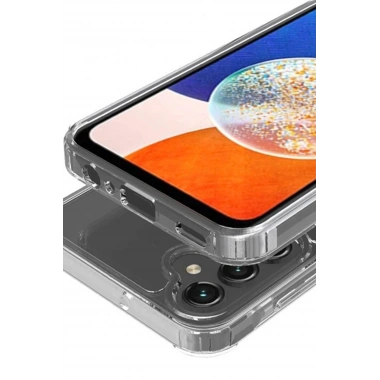 Mey İthalat®  Samsung Galaxy S24 Kılıf Magneticsafe Şeffaf Silikon - Şeffaf