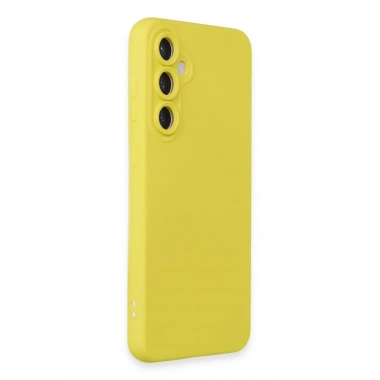 Mey İthalat®  Samsung Galaxy S24 Kılıf Nano içi Kadife Silikon - Sarı
