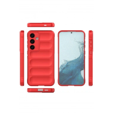 Mey İthalat®  Samsung Galaxy S24 Kılıf Optimum Silikon - Kırmızı
