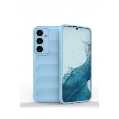Mey İthalat®  Samsung Galaxy S24 Kılıf Optimum Silikon - Sky Blue