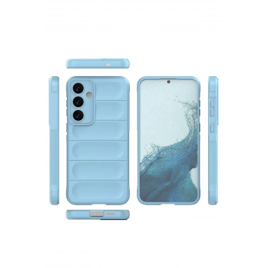 Mey İthalat®  Samsung Galaxy S24 Kılıf Optimum Silikon - Sky Blue
