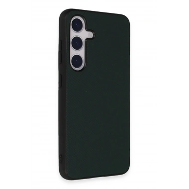 Mey İthalat® Samsung Galaxy S24 Kılıf Taft Kapak - Koyu Yeşil