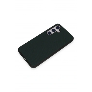 Mey İthalat® Samsung Galaxy S24 Kılıf Taft Kapak - Koyu Yeşil